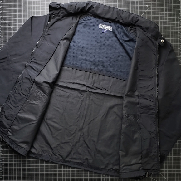 STRUCTURE WINDBREAKER JACKET - DARK NAVY - VINTAGE 90'S - Picture 6 of 11